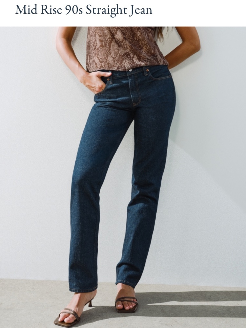 Abercrombie & Fitch Mid Rise 90s Straight Jean